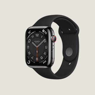 Series 8 ケース スペースブラック & Apple Watch Hermès シンプル 